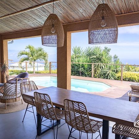 Villa Cactus Avec Piscine Et Vue Mer La Saline Le Bains Luaran gambar